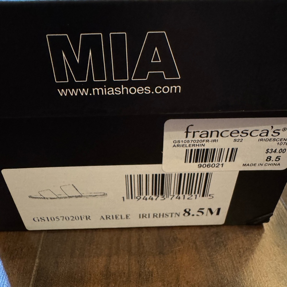 MIA Silver Rhinestone Sandals - Picture 7 of 8